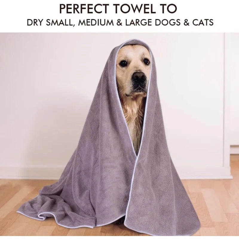 Microfiber Pet Absorbent Towels for Pet Bathing