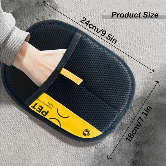 Pet Hair Remover Gloves – Electrostatic Grooming Gloves for Dogs & Cats (Reusable & Washable)