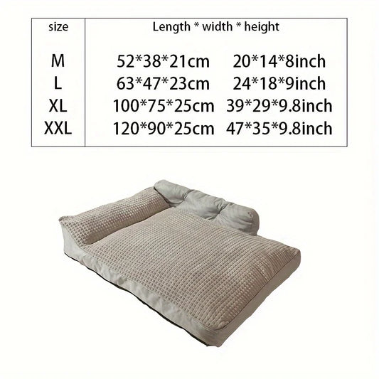 Plush Pet Bed – Soft Cat & Dog Kennel with Non‑Slip Bottom