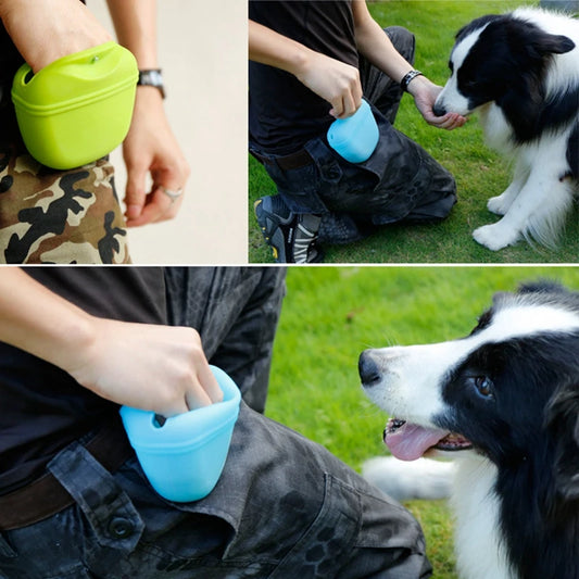 Portable Dog Training Waist Bag – Treat & Snack Pouch for Obedience Training