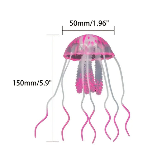 Artificial Swim Glow Jellyfish for Fish Tank Aquarium Underwater Decoration