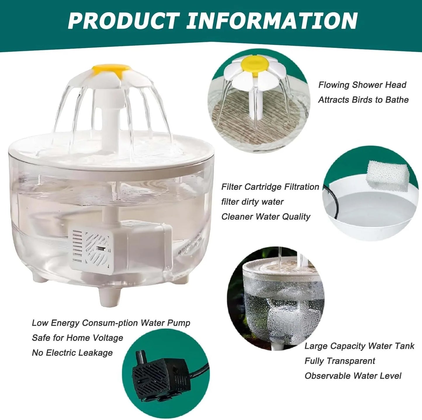Indoor automatic Bird Shower