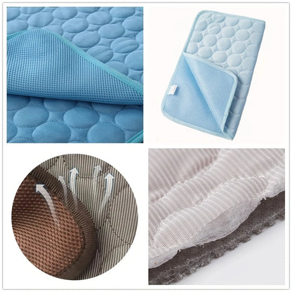 Extra‑Large Pet Cooling Mat – Cold Gel Bed for Dogs & Cats