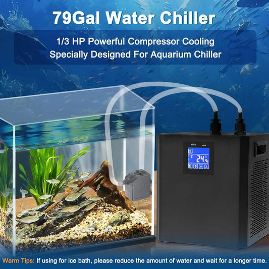 Aquarium Chiller for Fish Tank 79Gal Hydroponic with Remote Control