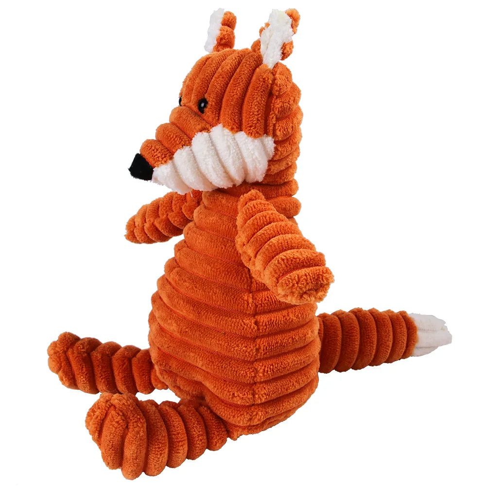 Dog Molar Toy Vent Training Corduroy Monkey Pig Voice Tooth Cleaning