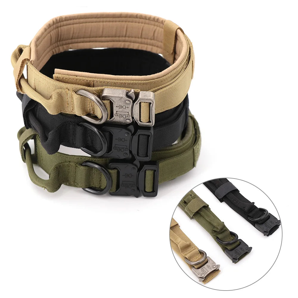 Adjustable Tactical Dog Collar And Leash Set