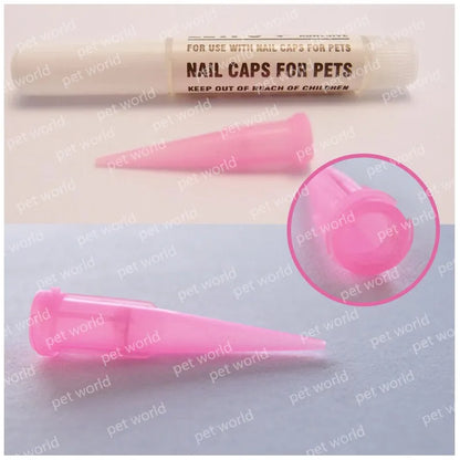 Cat Nail Protector Cover With Free Adhesive Glue + Applicator  20pcs/lot for Kitten