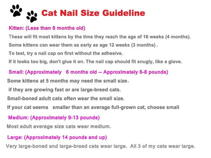Cat Nail Protector Cover With Free Adhesive Glue + Applicator  20pcs/lot for Kitten