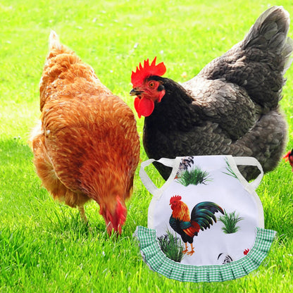 1pcs Farm Hen Feather Retainer Chicken Saddle Strap Apron Double Back Protector