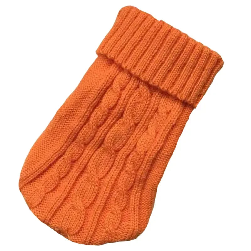 Knitted Dog Winter Sweater – Warm Soft Pet Pullover for Small & Medium Dogs