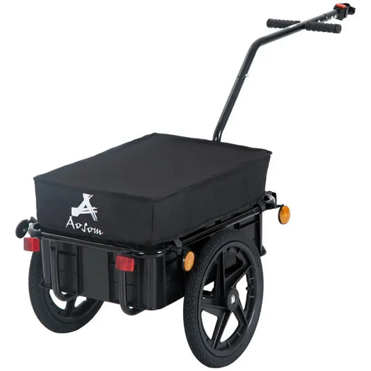 Bicycle Cargo Trailer with Removable Box and Waterproof Cover