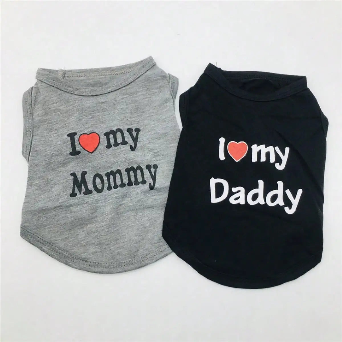 Dog Vest, "I Love My Daddy" Puppy T-Shirt, Summer Sleeveless Vest