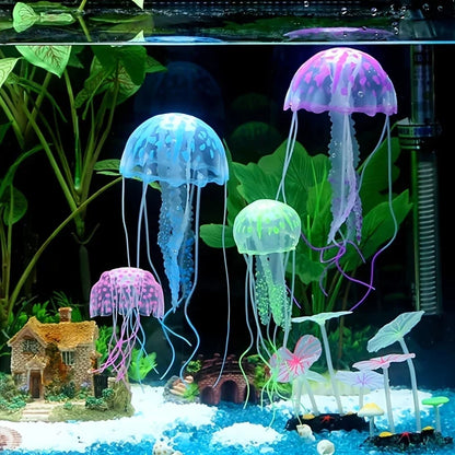 Artificial Swim Glow Jellyfish for Fish Tank Aquarium Underwater Decoration