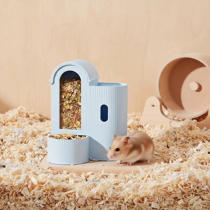 2-in-1 Automatic Food Bowl Large Capacity Hamster Feeder And Waterer
