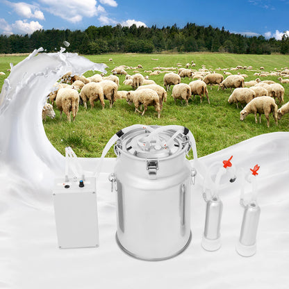 Electric Milking Machine for Cows Goats Stainless Steel