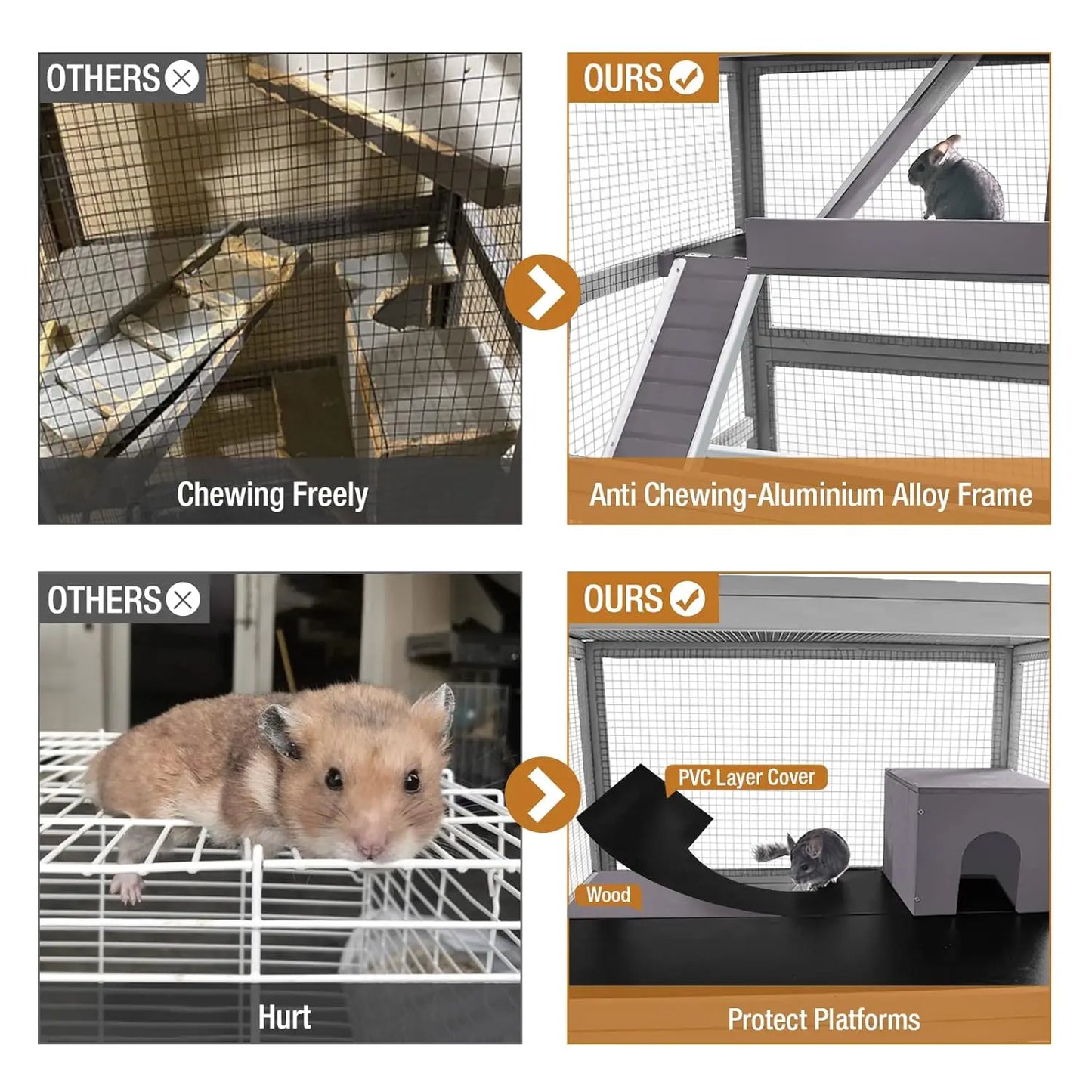 Ferret Cage Chinchilla House Large 4 Levels