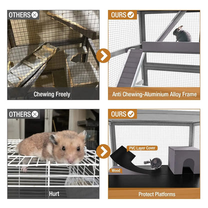 Ferret Cage Chinchilla House Large 4 Levels
