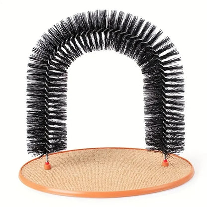 Cat Toy Arch Self Groom Feline with A Massage Brush
