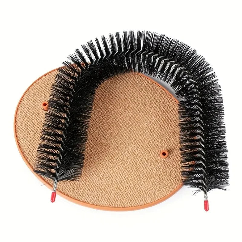 Cat Toy Arch Self Groom Feline with A Massage Brush