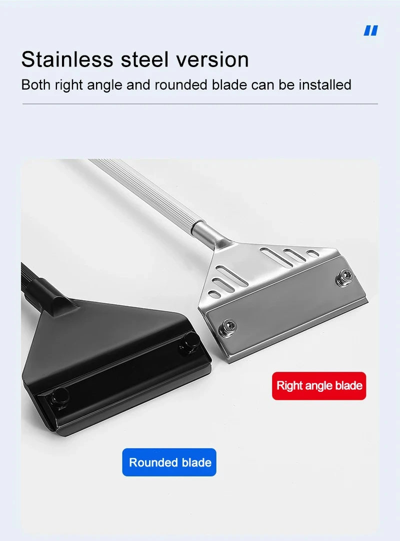 Two刮刀 (scrapers) with labels for right angle and rounded blade on a white background.