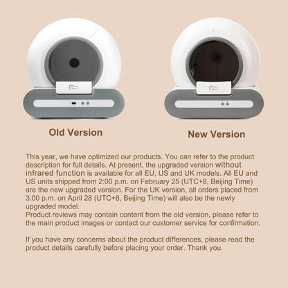 Self-Cleaning Cat Litter Box App Control, ONLY Supports 2.4G WiFi