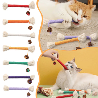 Pet Chew Toy Cotton Rope Stick Shape Teething