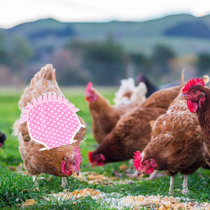 1pcs Farm Hen Feather Retainer Chicken Saddle Strap Apron Double Back Protector