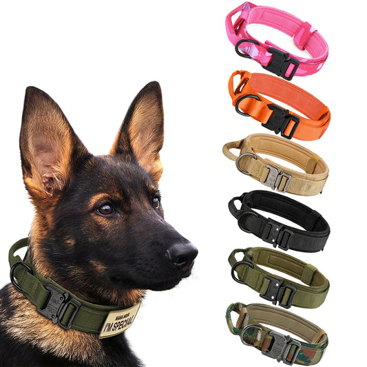 Adjustable Tactical Dog Collar And Leash Set