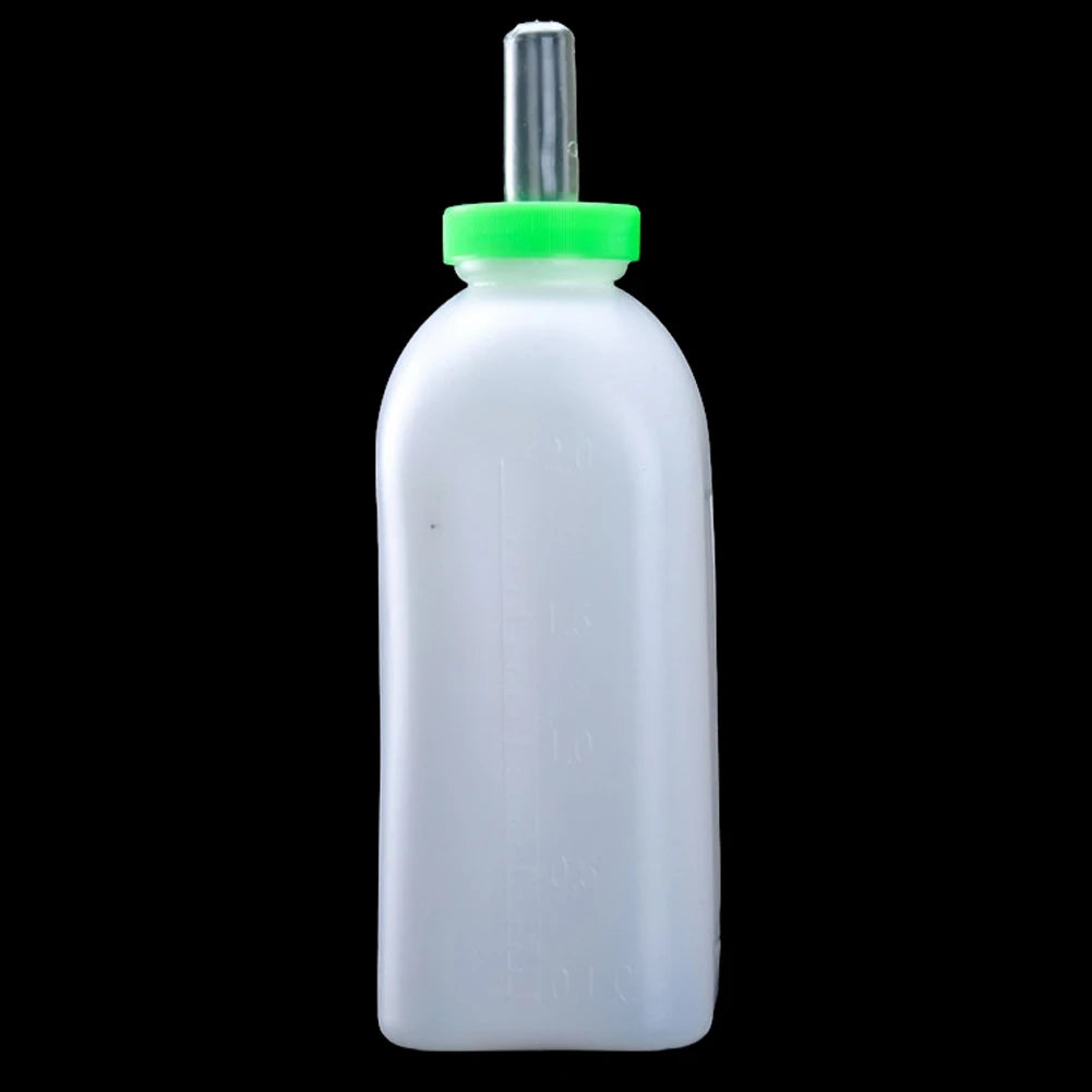 Milk Bottles Calves Goat Milk Bottles Milk Cups Vertical  Plastic Bottles 2L Animals Cows Cattle Calf Silicone