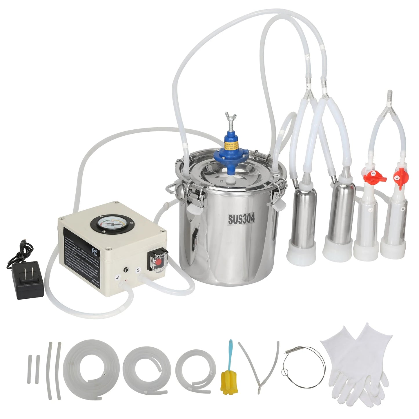 Milking Machine Stainless Steel Automatic Pulsation Cup Tubes