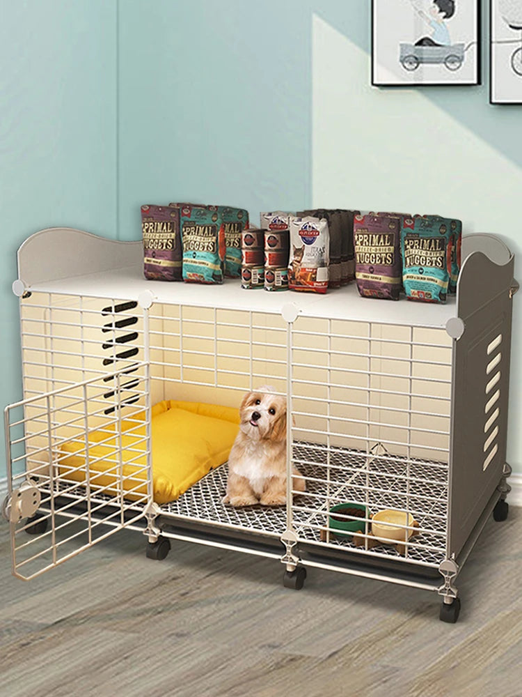 Kennel with Wheels & Tray Indoor  Wired Cage  Small/Medium dog