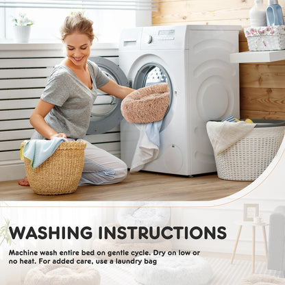 Calming Bed for Medium to Large Dogs Washable
