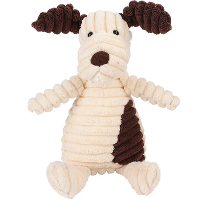 Dog Molar Toy Vent Training Corduroy Monkey Pig Voice Tooth Cleaning