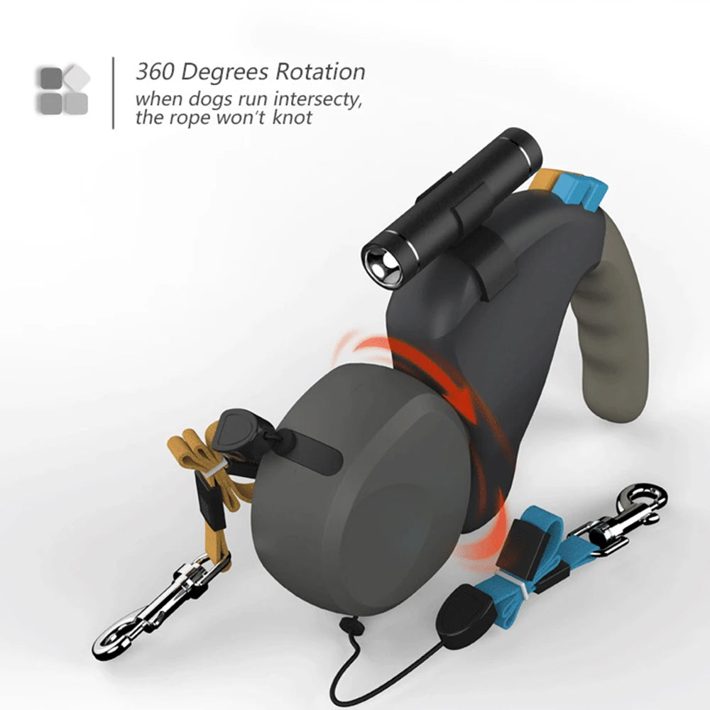 Walk 2 Dogs Retractable Leash