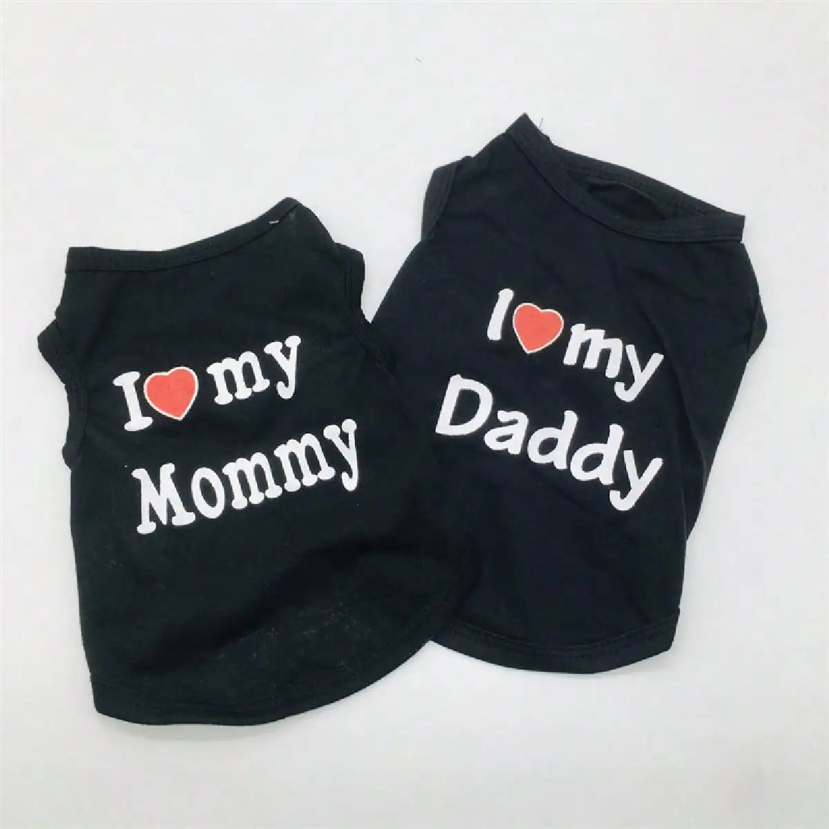 Dog Vest, "I Love My Daddy" Puppy T-Shirt, Summer Sleeveless Vest