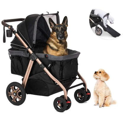 SuperSized Dog Cat Carriage w Access Ramp