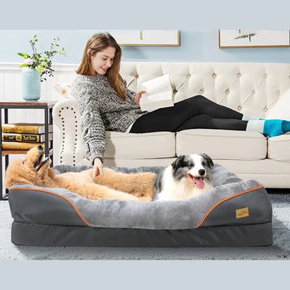 Large Dog waterproof Bed Comfortable Anti Allergy Washable