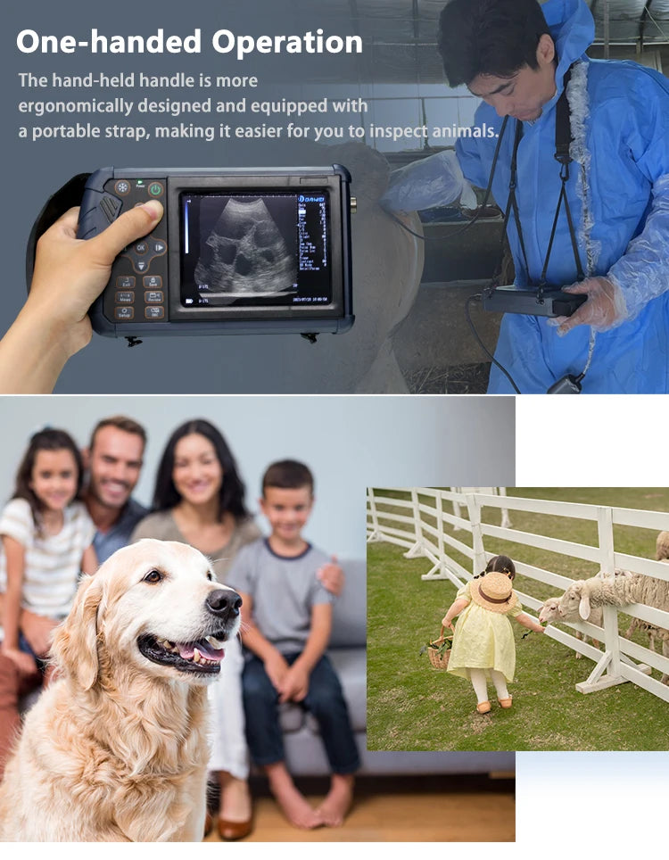 Portable Veterinary Ultrasound Scanner for Pig Sheep Cattle Horse Dog