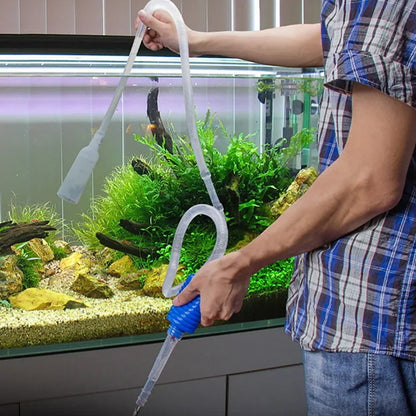 Aquarium Siphon Fish Tank Vacuum Cleaner  Filter Tools 1.4m