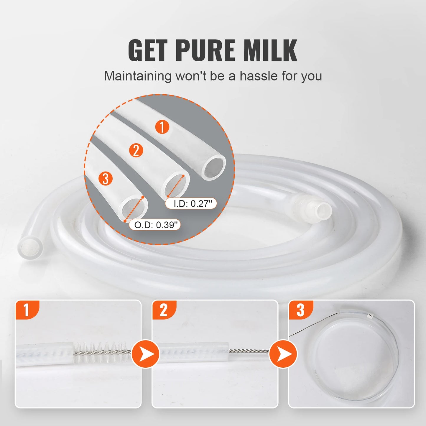 Milking Machine Stainless Steel Automatic Pulsation Cup Tubes