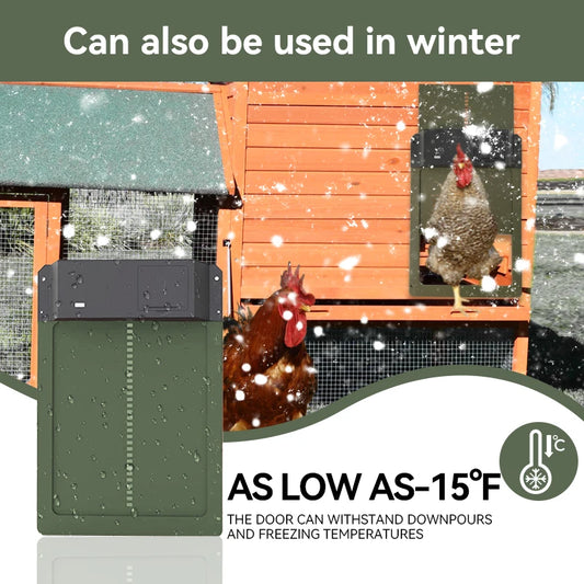 Automatic Chicken Coop Door Opener – Battery‑Powered & Waterproof
