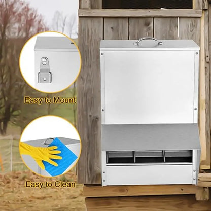 Galvanized Chicken Feeder Poultry