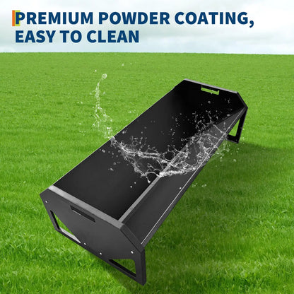 22 Gallon Heavy Duty Galvanized Feeder Rustproof V-Shaped Bottom