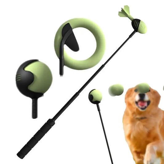 Pet Hand  Stick Throwing Ball Toy, Tennis Launcher