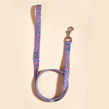 Colorful Silk-Print Cat & Dogs Lead Rope Fashion Nylon Dog Leashes