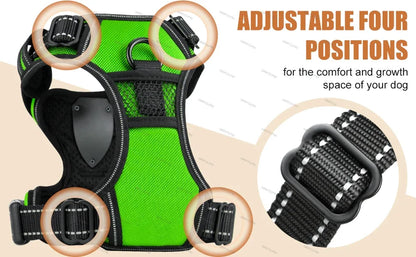 Led luminous Dog Harness No Pull Adjustable Rechargeable