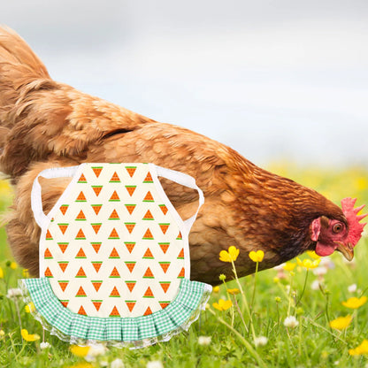 1pcs Farm Hen Feather Retainer Chicken Saddle Strap Apron Double Back Protector