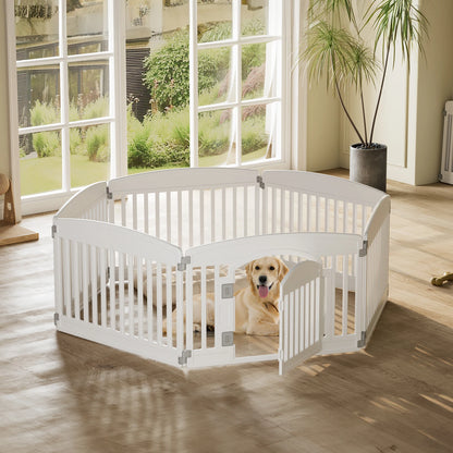 Portable Plastic Dog Playpen 6 Panel 24IN Expandable