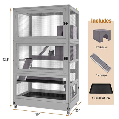 Ferret Cage Chinchilla House Large 4 Levels