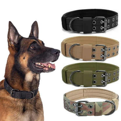 Tactical Dog Collar Durable Nylon Military Outdoor